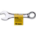 Klucz płasko-oczkowy 19 mm krótki Drel