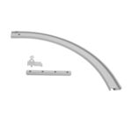 Łuk do szyny płaskiej lewy biały