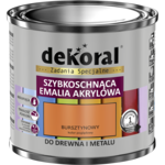 Wodorozcieńczalna emalia akrylowa Akrylux bursztynowy 0,5 l