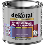 Wodorozcieńczalna emalia akrylowa Akrylux magiczny fiolet 0,5 l