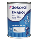 Emalia olejno-alkidowa EMAKOL Biały matowy 0,9 l Dekoral