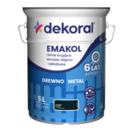 Emalia olejno-alkidowa EMAKOL Czarny 5 l Dekoral