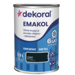 Emalia olejno-alkidowa EMAKOL Czarny matowy 0,9 l Dekoral