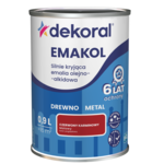 Emalia olejno-alkidowa EMAKOL Czerwony karminowy matowy 0,9 l Dekoral