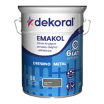 Emalia olejno-alkidowa EMAKOL Szary jasny 5 l Dekoral
