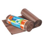Worki do segregacji 120L, 5 szt. brązowe (organiczne)