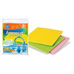 Ściereczka gąbczasta 20 x 18 cm, 3 sztuki Ravi