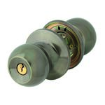 Gałka 6871 z zamkiem brąz