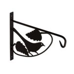 Uchwyt kwietnika ptak UK3 czarny VELANO