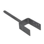 Podstawa słupa lekka typ "U" PSL 70U cynk galwanizowany srebrny DMX