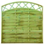 Płot lamelowy łuk kratka 180 x 180 cm STELMET