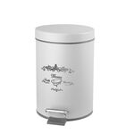 Kosz na pedał NICEA 3 l biały