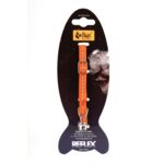 Obroża dla kota ENERGY z odblaskiem 1 x 29 cm pomarańczowa