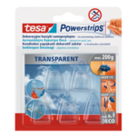 Haczyk samoprzylepny, POWERSTRIPS, DECO 5 sztuk przezroczysty, tesa