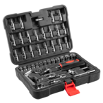 Klucze nasadowych 1/4" zestaw 49 sztuk 38D570 Top Tools