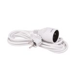 Przedłużacz 1 gniazdo 3 m biały