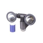 Oprawa oświetleniowa 2 x G9 75 W z czujnkiem ruchu szaro-grafitowa