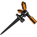 Zraszacz 3-ramienny, z plastikowym kolcem TRIO BLACK LINE