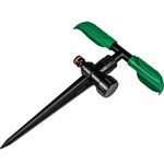 Zraszacz obrotowy 2 x listek wbijany regulowany BLACK LINE