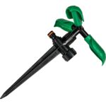 Zraszacz obrotowy regulowany wbijany 3 x listek BLACK LINE