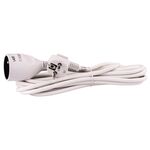 Przedłużacz 1 gniazdo 5 m biały