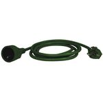 Przedłużacz 1 gniazdo 3 m zielony