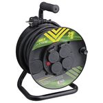 Przedłużacz zwijany gumowy 4 gniazda 3 x 1,5 25 m