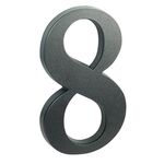 Cyfra 8, 19 cm tworzywo sztuczne czarna