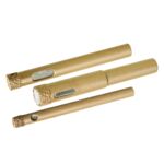 Otwornica z wlutowanym nasypem diamentowym zestaw 6, 8, 10 mm Drel