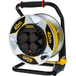 Przedłużacz bębnowy 4 gniazda przewód 40 m 3 x 1,5 mm 16 A z uziemieniem stopień ochrony IP44 Stanley