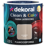 Farba lateksowa Clean&Color Aksamitny Dotyk 2,5 l Dekoral