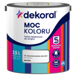 Farba lateksowa do wnętrz MOC KOLORU Skandynawska szarość 2,5 l Dekoral