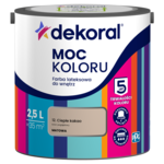 Farba lateksowa do wnętrz MOC KOLORU Ciepłe kakao 2,5 l Dekoral