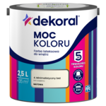 Farba lateksowa do wnętrz MOC KOLORU Minimalistyczny beż 2,5 l Dekoral