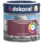 Farba lateksowa AKRYLIT W Mus Jagodowy 2,5 l Dekoral