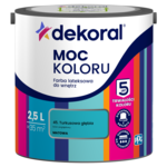 Farba lateksowa do wnętrz MOC KOLORU Turkusowa głębia 2,5 l Dekoral