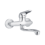 Bateria umywalkowa ścienna 35 mm chrom AQUA