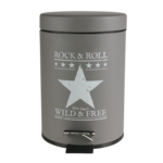 Kosz na śmieci ELVIS szary