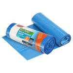 Worki na śmieci Eco Trend 120 l, 5 szt. niebieskie (papier)