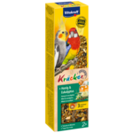 Kolba dla średnich papug Kracker 2 sztuki miód/eukaliptus Vitakraft