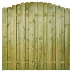 Płot pełny TYTUS 12 z łukiem 180 x 180/160 cm