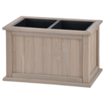 Donica Retro Struktur z wkładem 2 PCV 38 x 67 x 40 piasek SOBEX