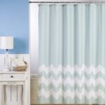 Zasłonka poliestrowa 180 x 180 cm biało-zielony