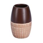 Kubek łazienkowy VULCANO beżowo-brązowy