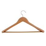 Wieszak drewniany Lux beżowy