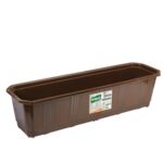 Doniczka balkonowa 60 brązowa