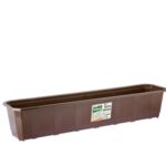 Doniczka balkonowa 80 brązowa