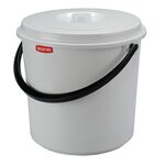 Wiadro 10 l z pokrywą marmur