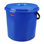 Wiadro 12 l z pokrywą niebieskie