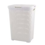 Kosz na bieliznę Style Kremowy 60L